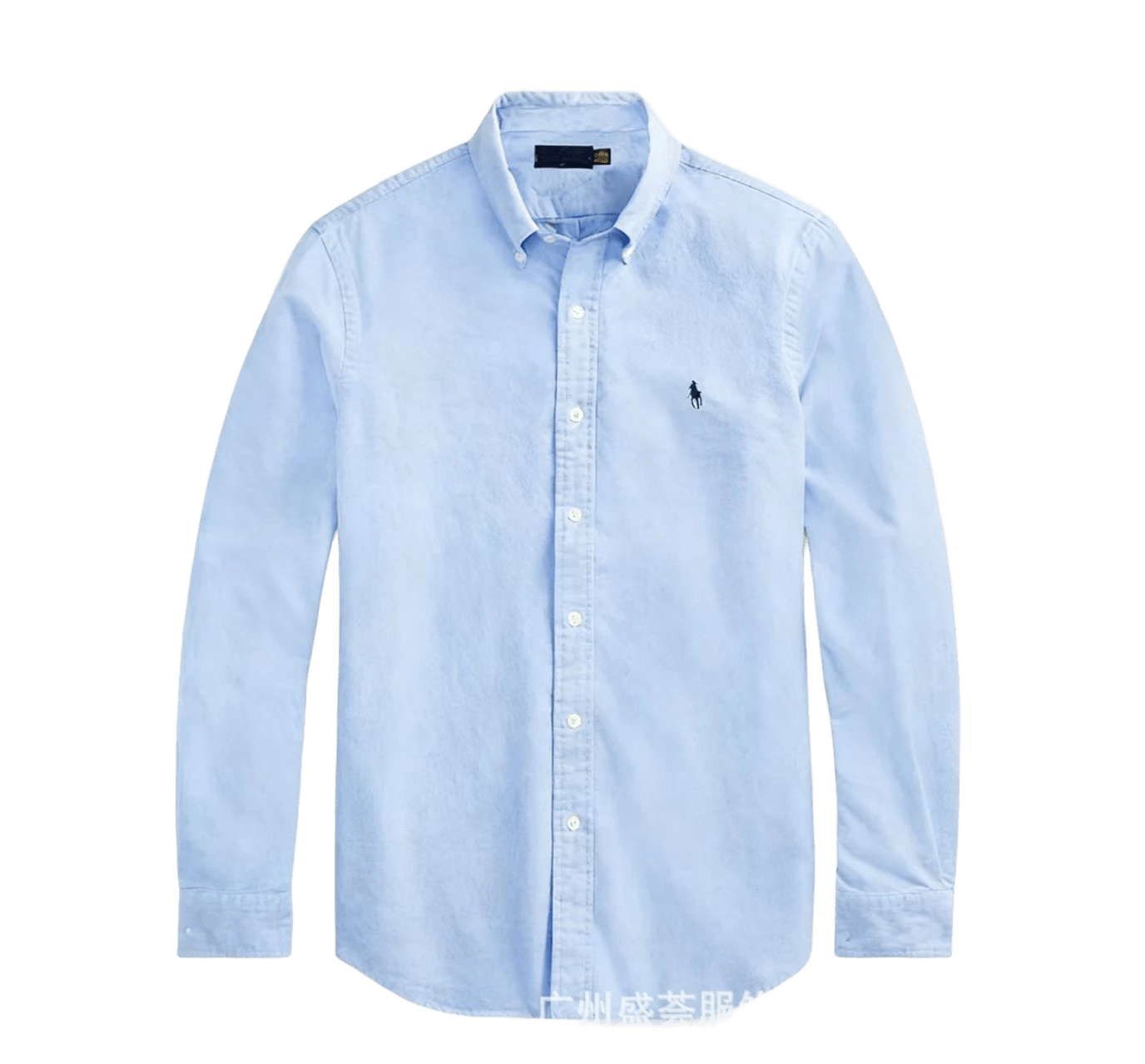Ralph Lauren Men's Classic Light Blue Cotton Shirt
