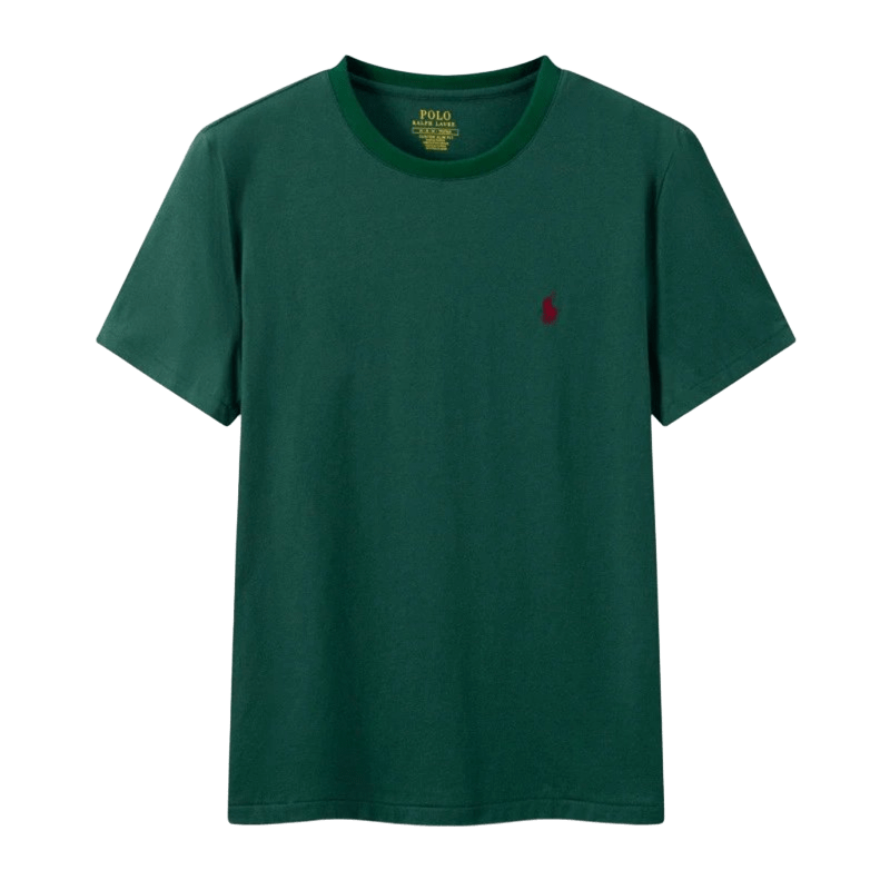Ralph Lauren Men's Cotton Polo Pony Logo Green T-Shirt