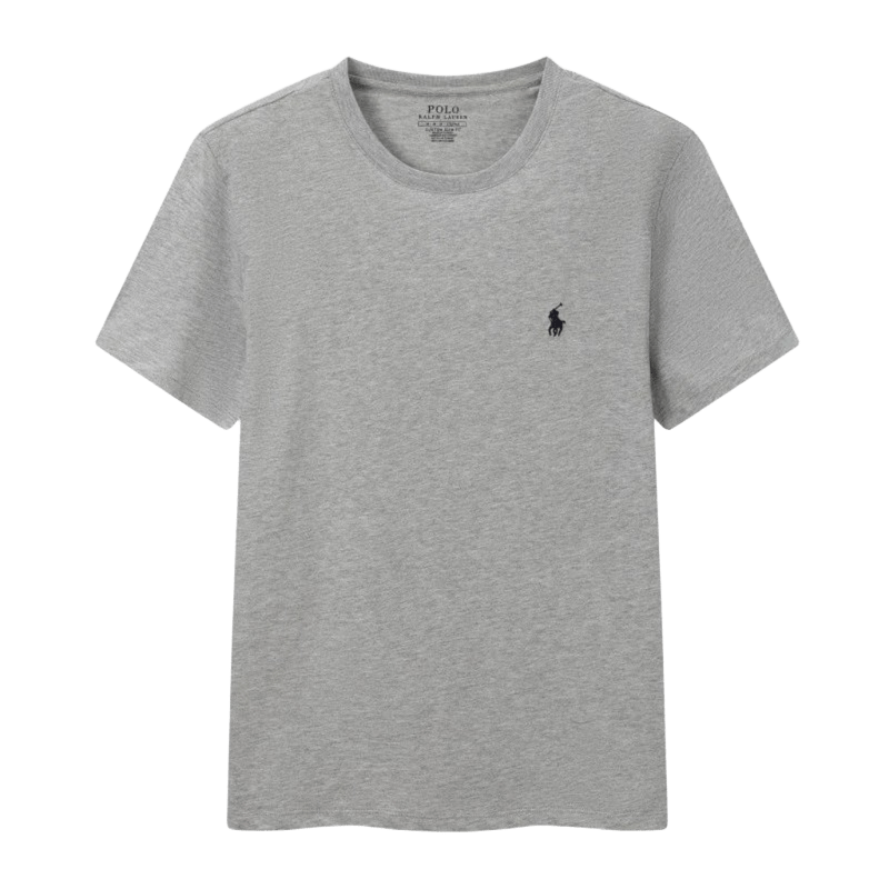 Ralph Lauren Men's Gray Cotton Classic Polo Shirt