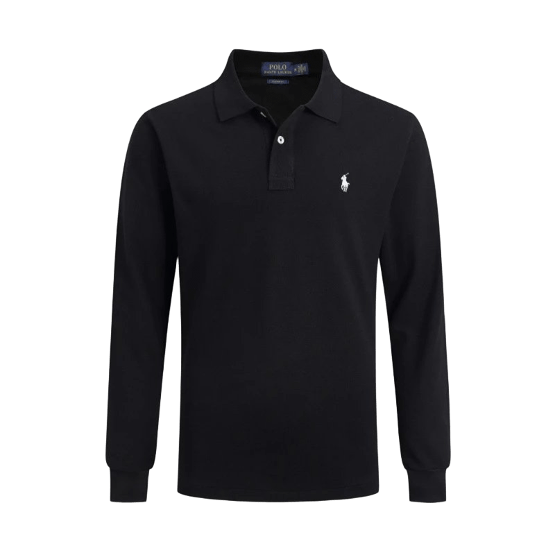 Ralph Lauren Men's Long-Sleeve Polo Shirt - Classic Fit Cotton