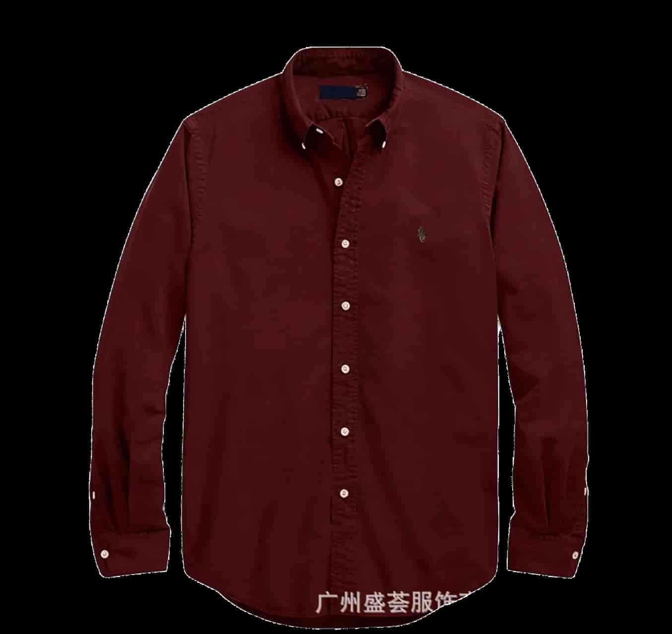 Ralph Lauren Men's Wine Red Cotton Polo Shirt - Classic Fit