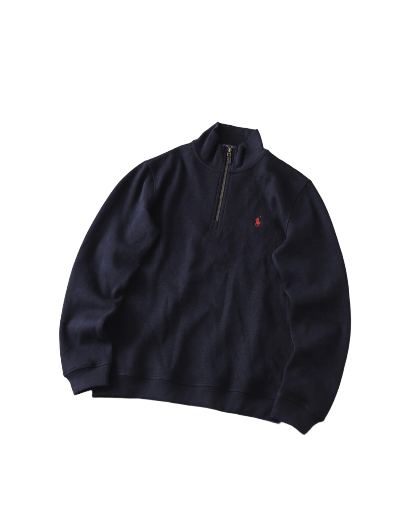 Ralph Lauren Navy Cotton Unisex Pullover with Pony Logo