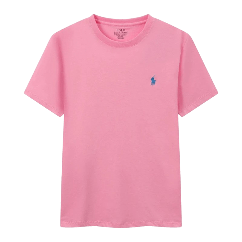 Ralph Lauren Pink Cotton Classic Pony Polo T-Shirt