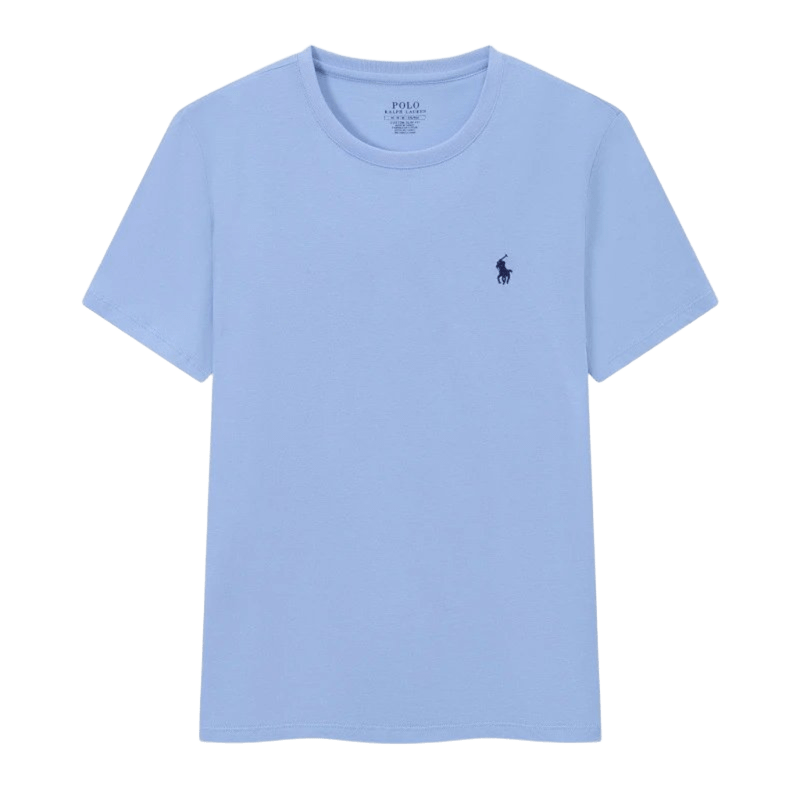 Ralph Lauren Polo Light Blue Cotton Classic Logo T-Shirt