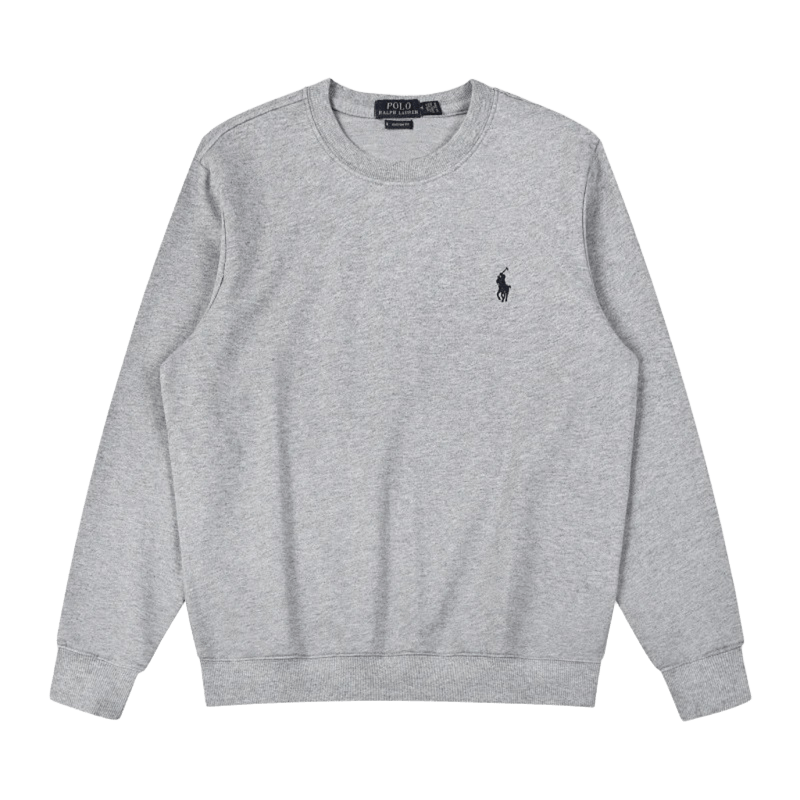 Ralph Lauren Polo Light Grey Cotton Unisex Sweatshirt