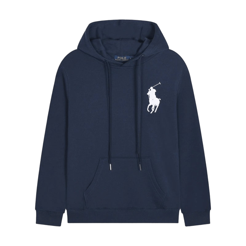 Ralph Lauren Polo Navy Cotton Hoodie - Unisex