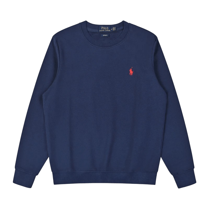 Ralph Lauren Polo Navy Sweatshirt: Iconic Pony Logo, Unisex