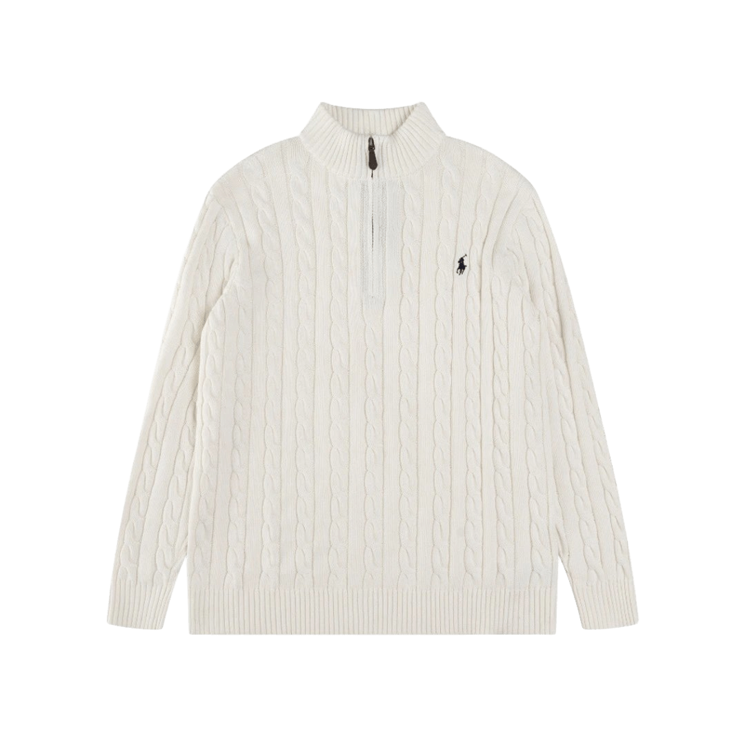 Ralph Lauren Wool Cable Knit Sweater, Unisex, Pony Logo