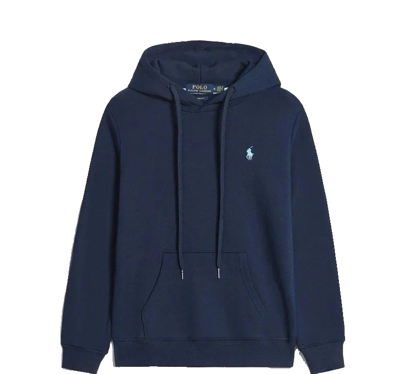 Ralph Lauren Zip Up Hoodie Quarter Zip Premium Grey Navy