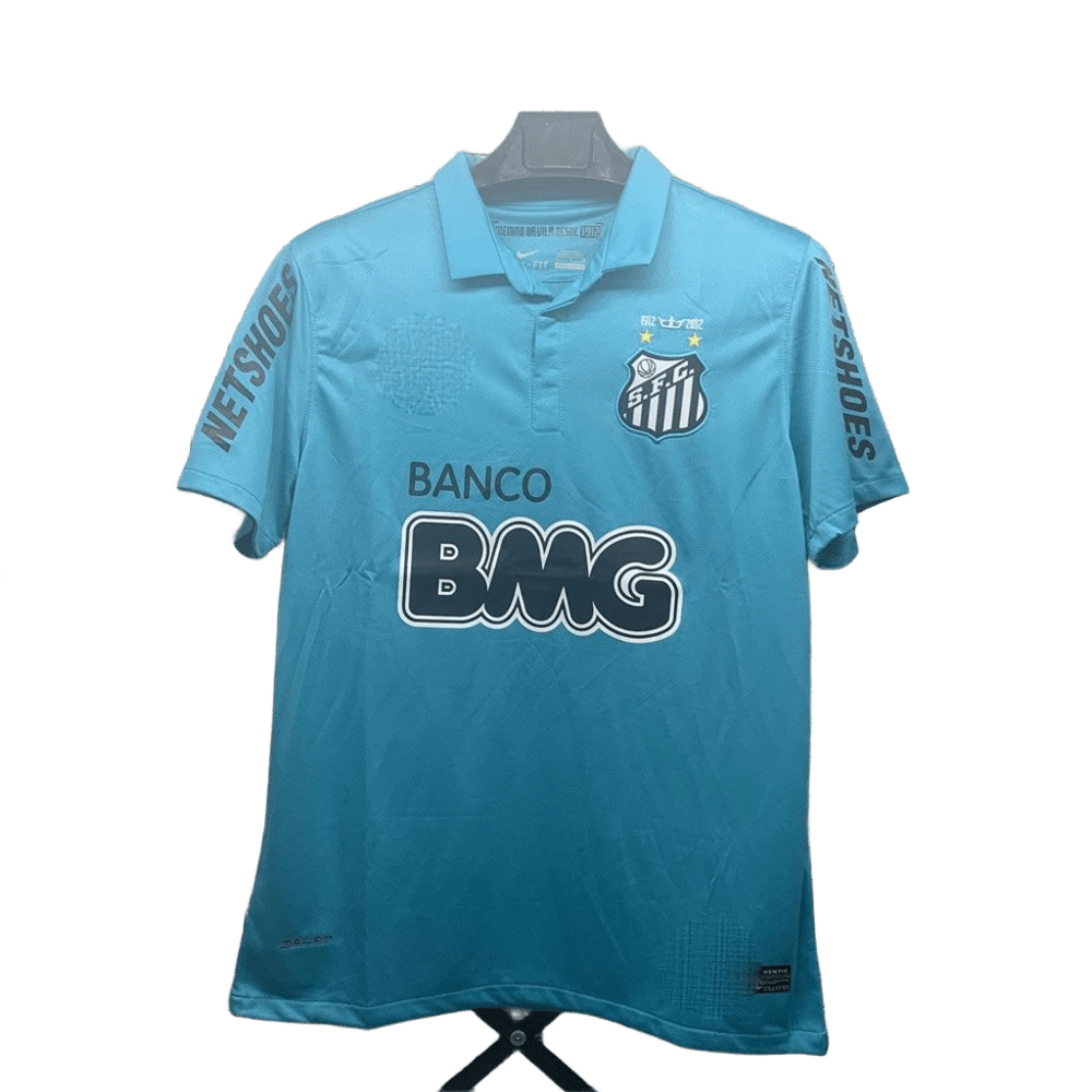 Santos FC Retro Blue Jersey: Breathable, Unisex Soccer Shirt