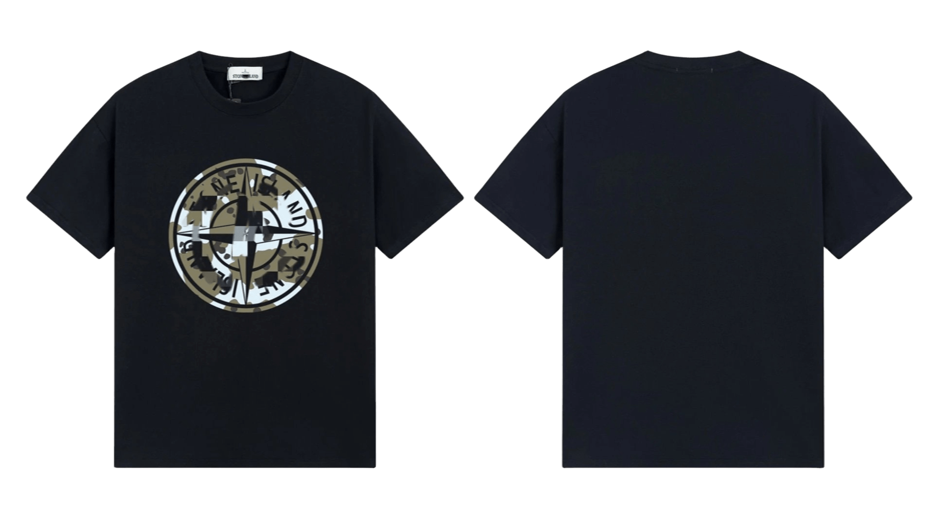Stone Island Black Cotton T-Shirt: Unisex, Breathable, Iconic Patch