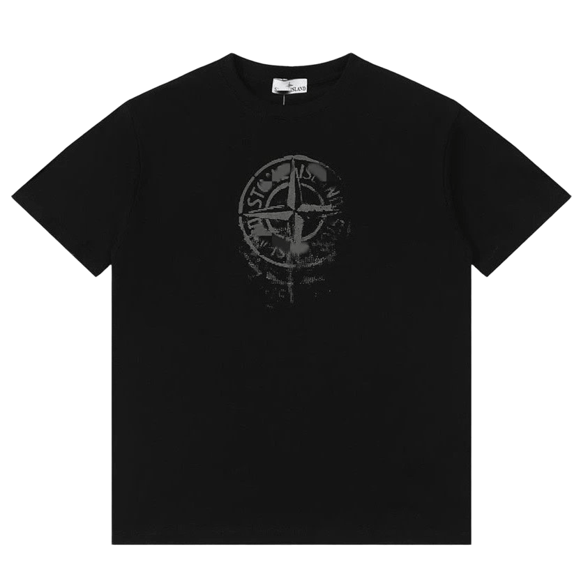 Stone Island Black Cotton T-Shirt: Unisex, Comfort Fit