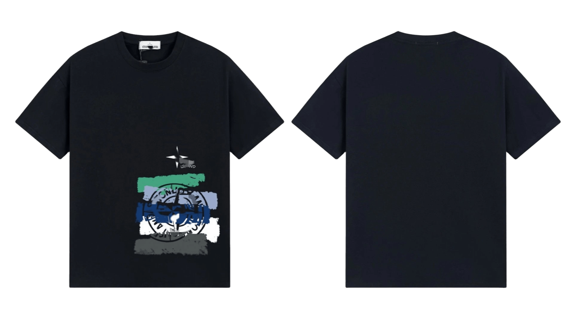 Stone Island Black Cotton Tee: Breathable Unisex T-Shirt