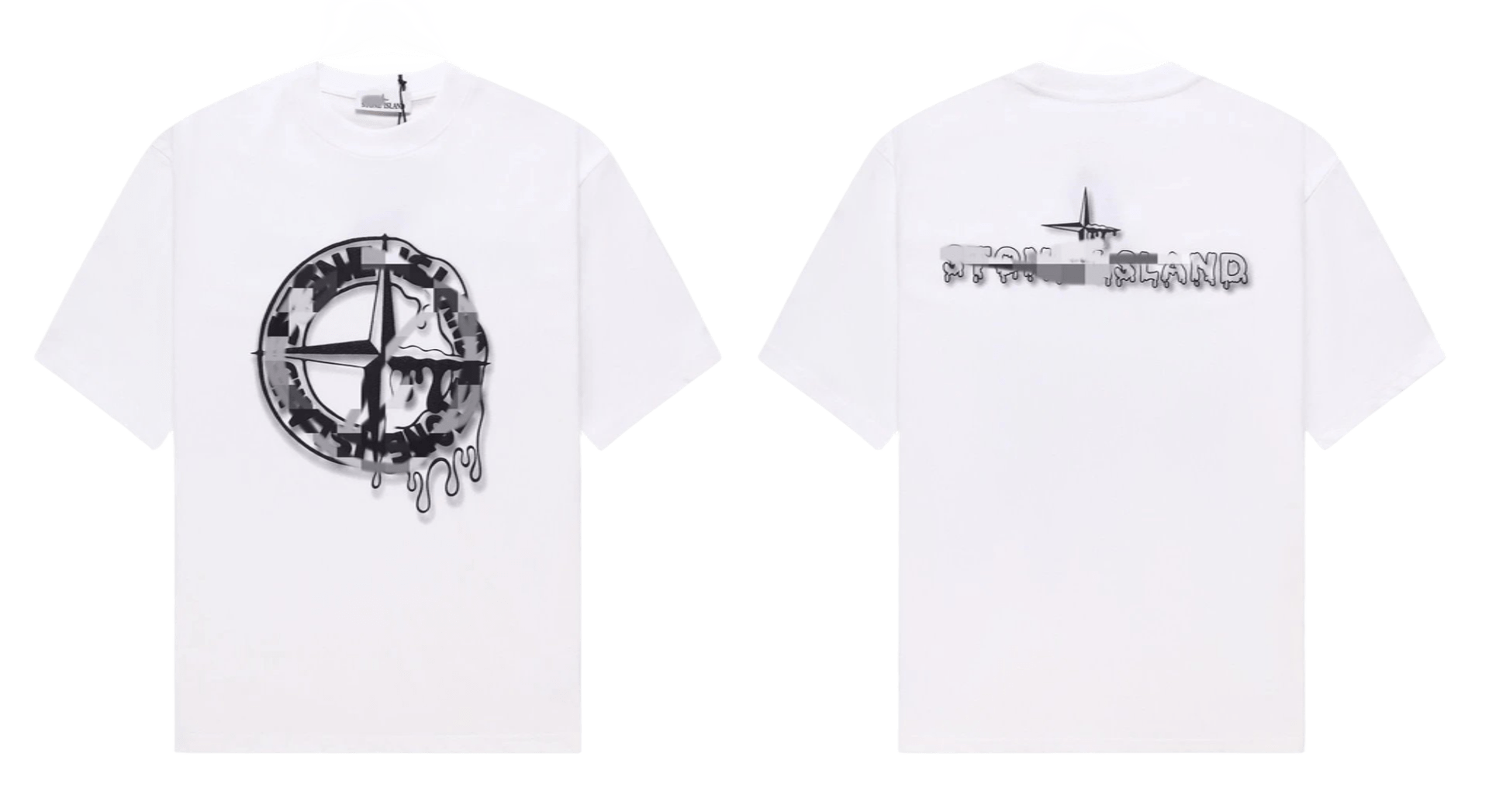 Stone Island Men's & Women's White Cotton T-Shirt