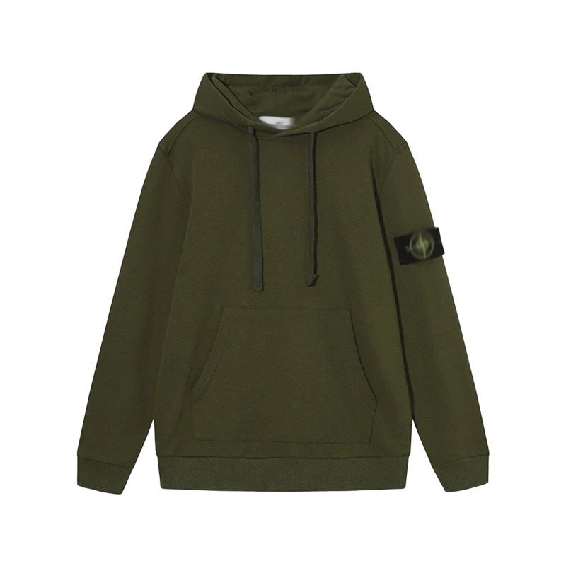 Stone Island Military Green Vintage Hoodie - Unisex Utility