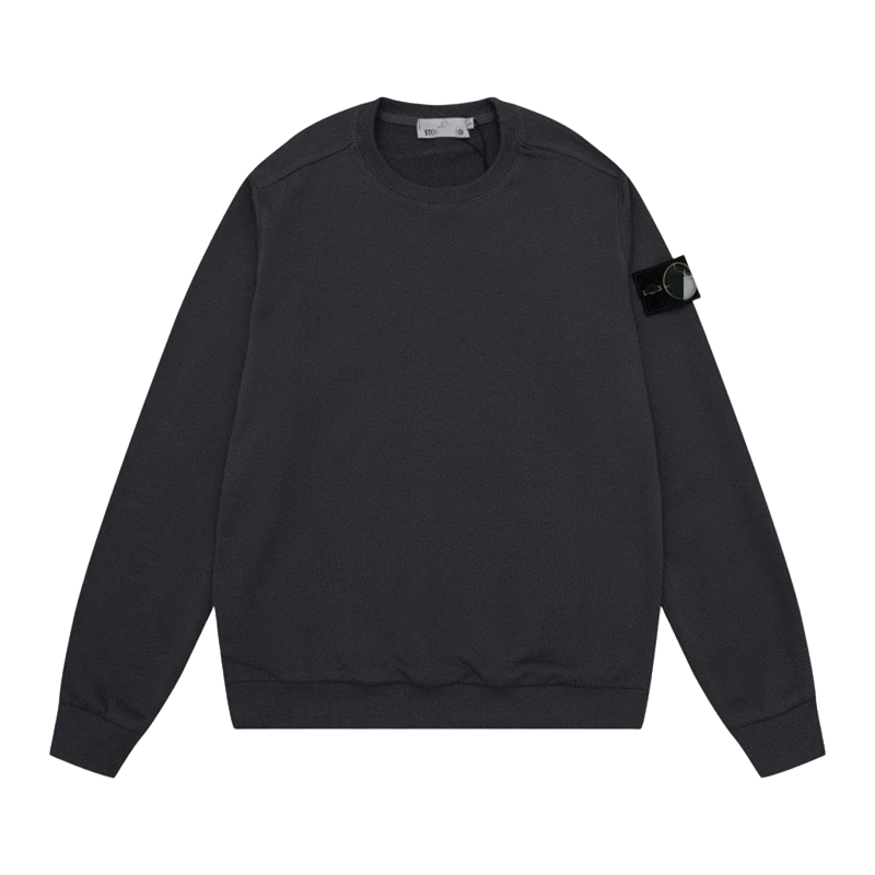 Stone Island Unisex Black Hoodie: Soft, Warm, Iconic Patch