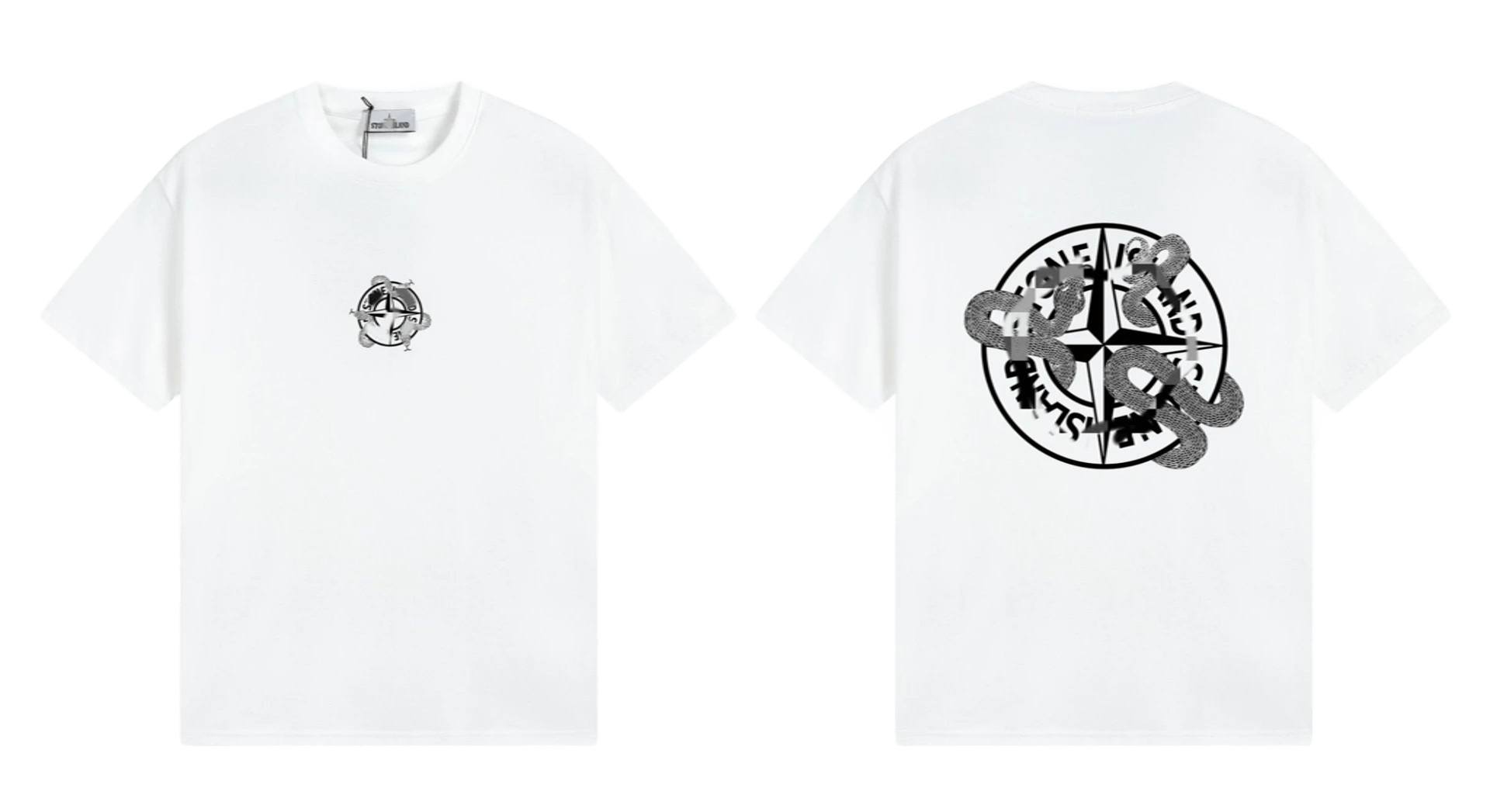Stone Island Unisex Cotton T-Shirt: White, Breathable Summer Tee