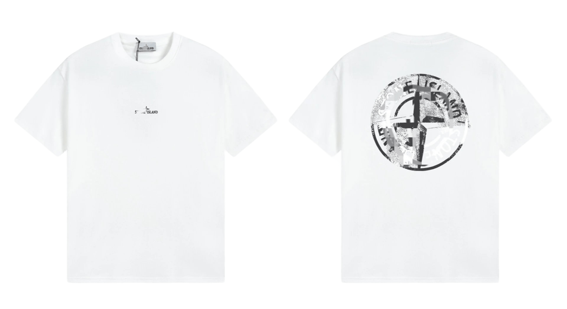Stone Island Unisex Cotton T-Shirt: White Classic Tee