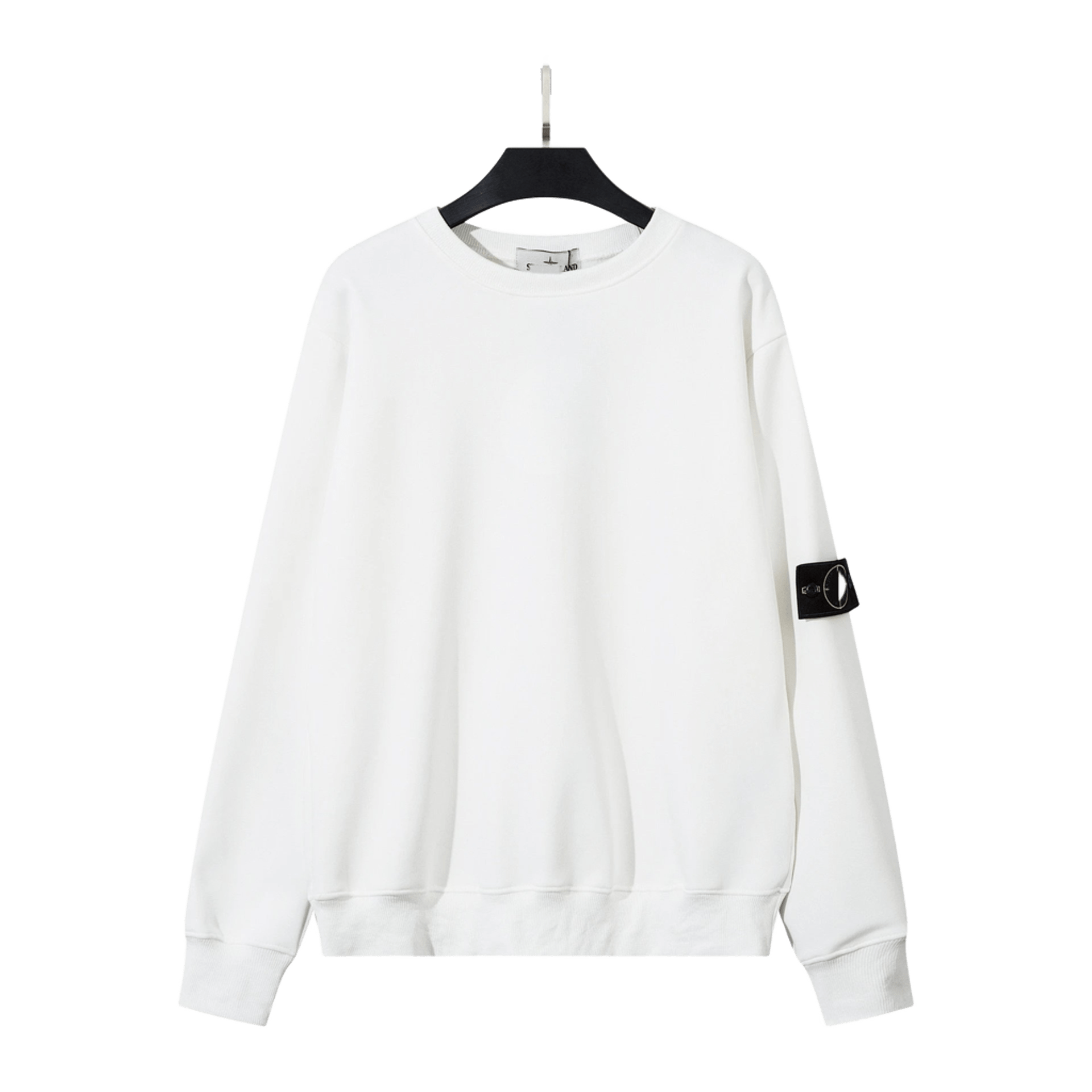 Stone Island White Cotton Crewneck Sweatshirt - Unisex