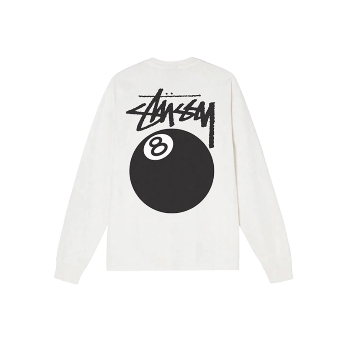 Stussy 90s 8-Ball Graphic Long Sleeve Tee, Unisex Streetwear