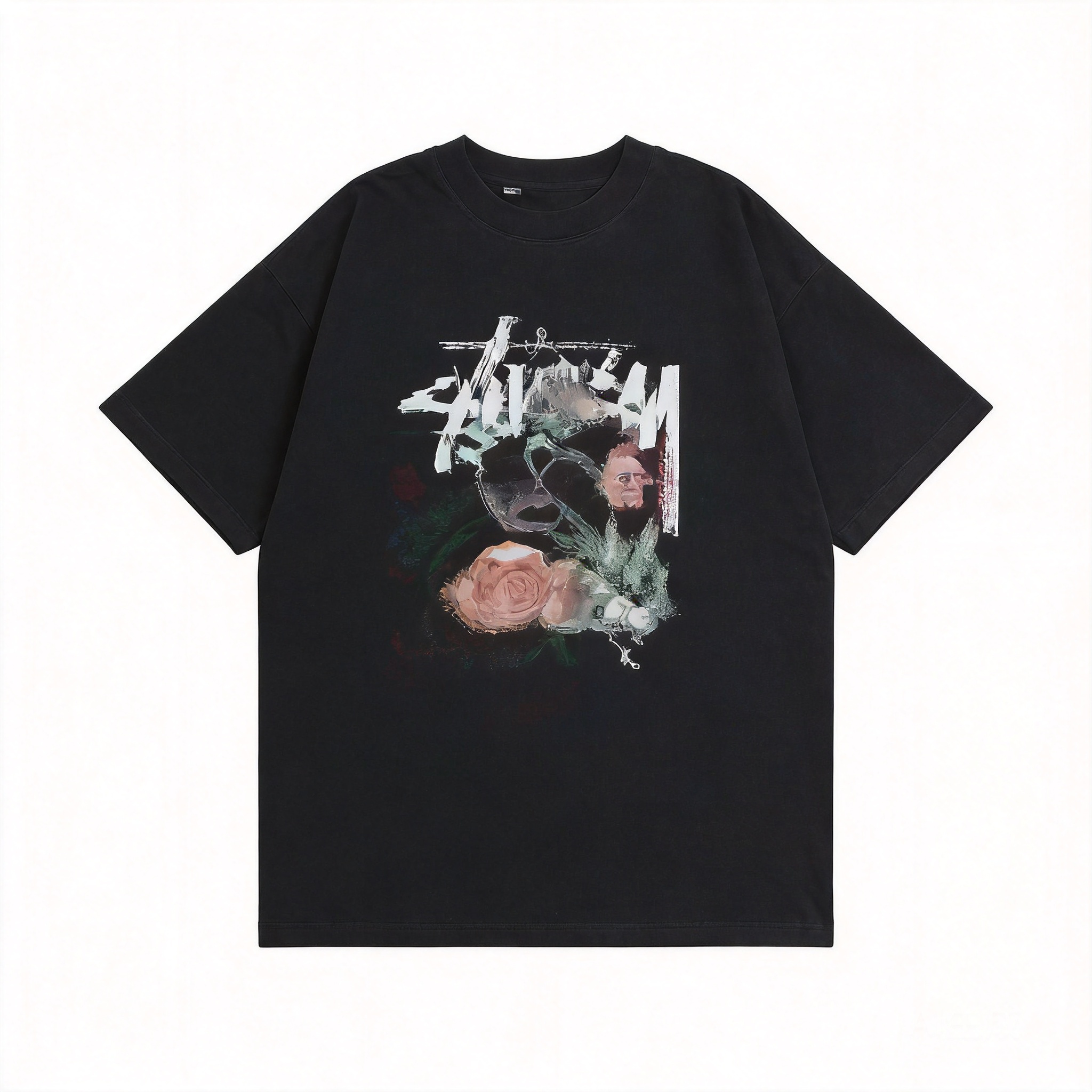 STUSSY 90s Black Logo Hoodie, Unisex Streetwear