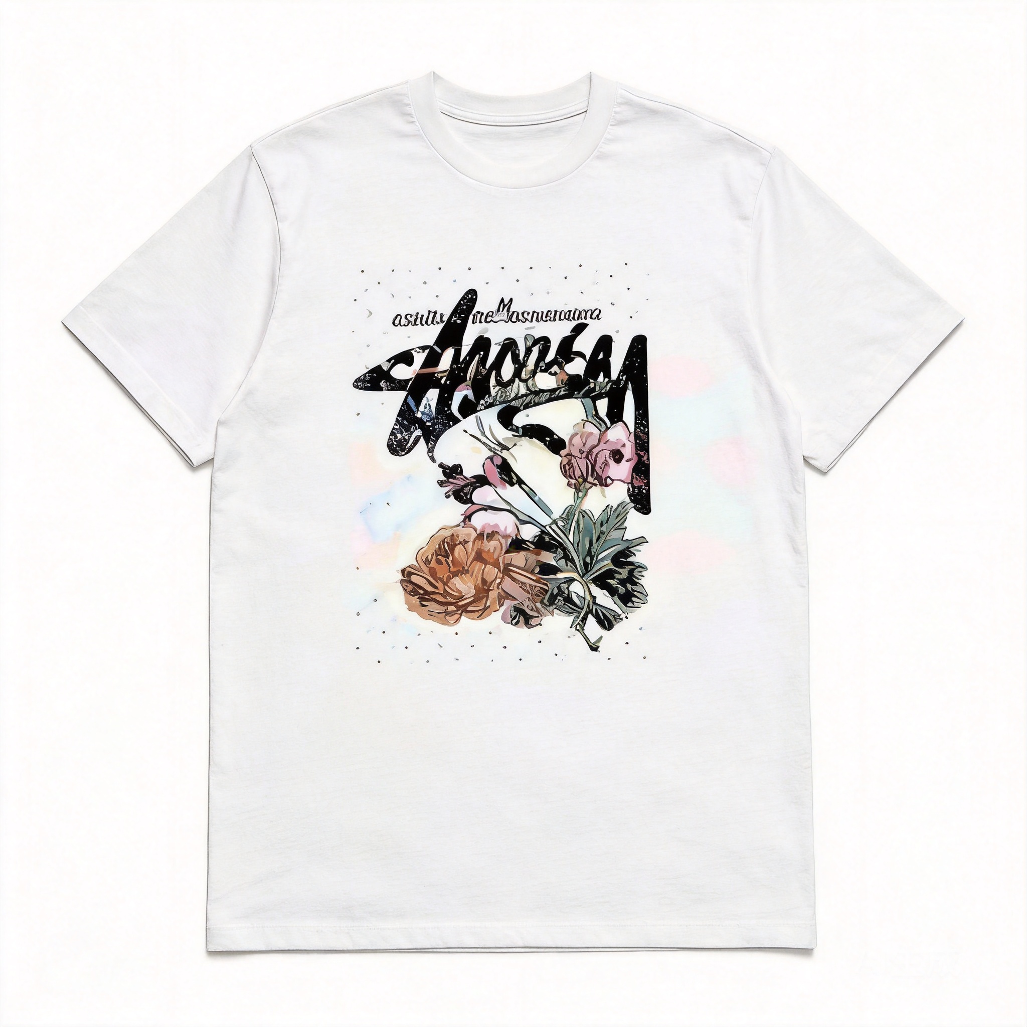 Stussy 90s Classic White Cotton T-Shirt: Unisex Streetwear