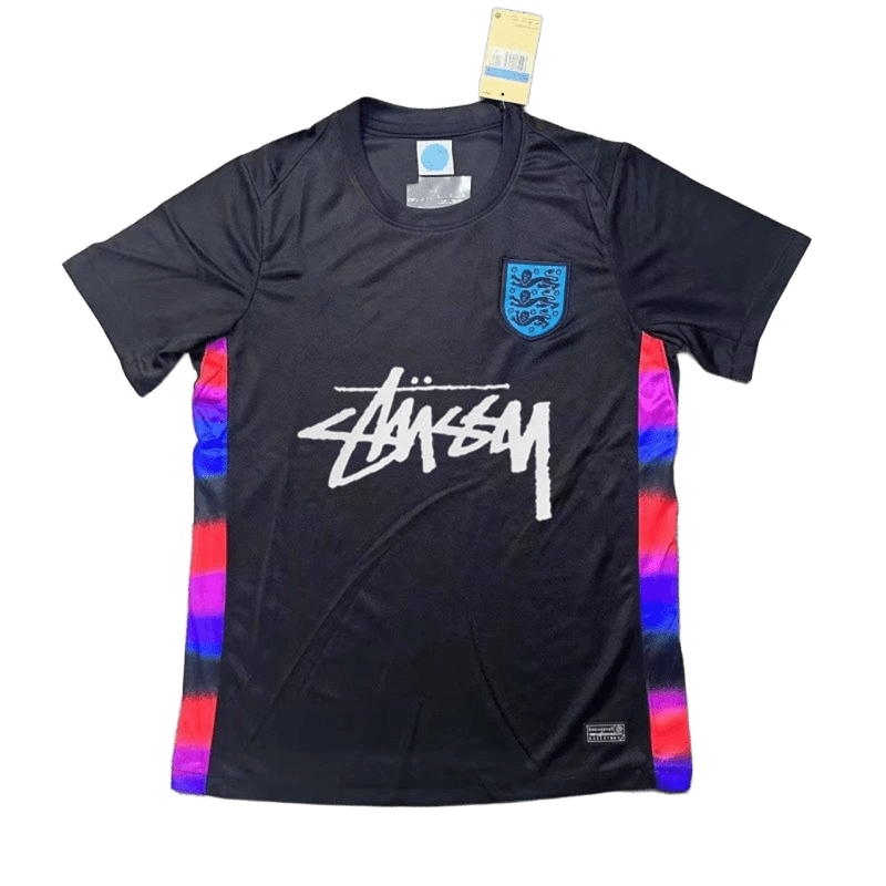 Stussy 90s Football Jersey: Black Mesh, Quick-Dry, Unisex