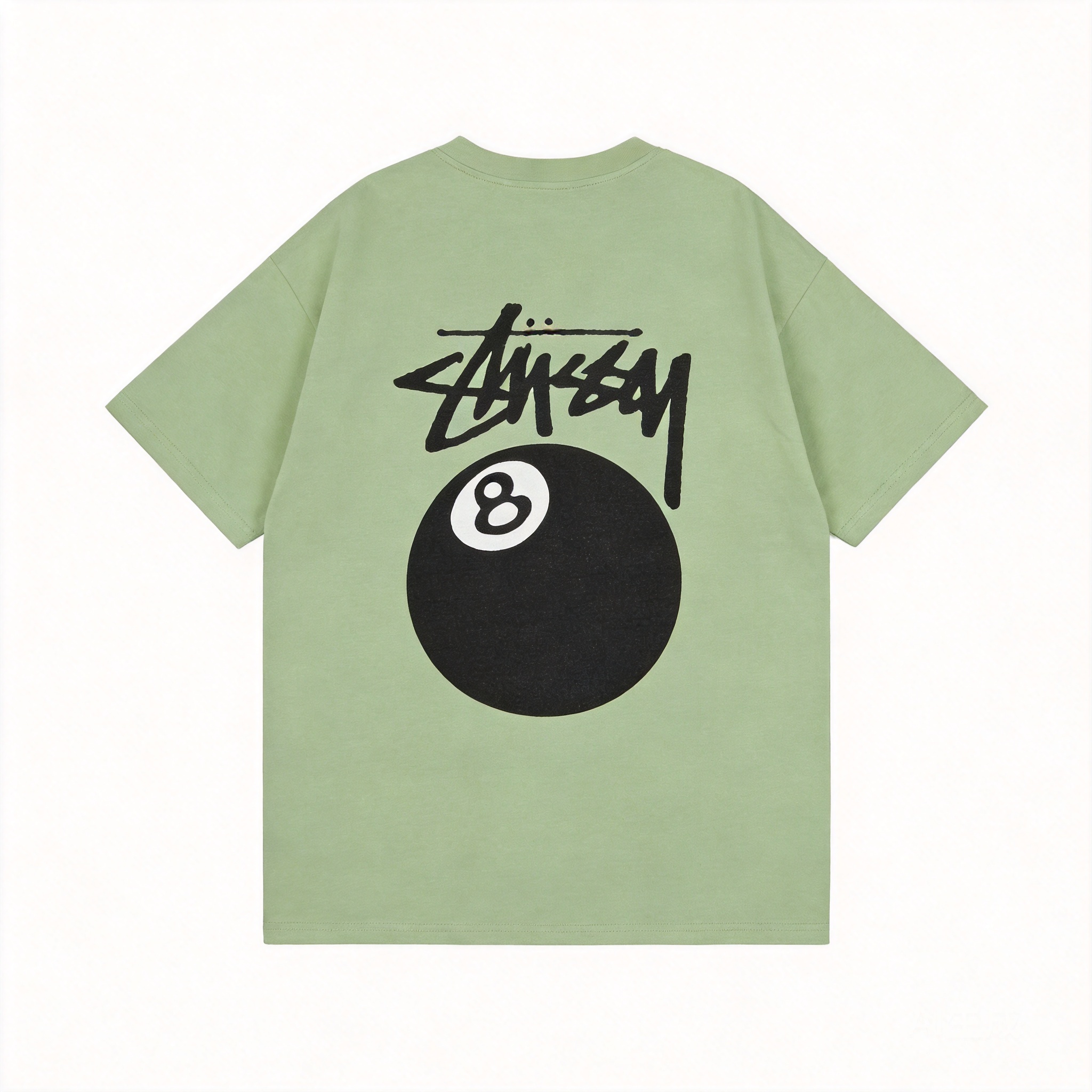 STUSSY 90s Retro Light Green T-Shirt Unisex Streetwear