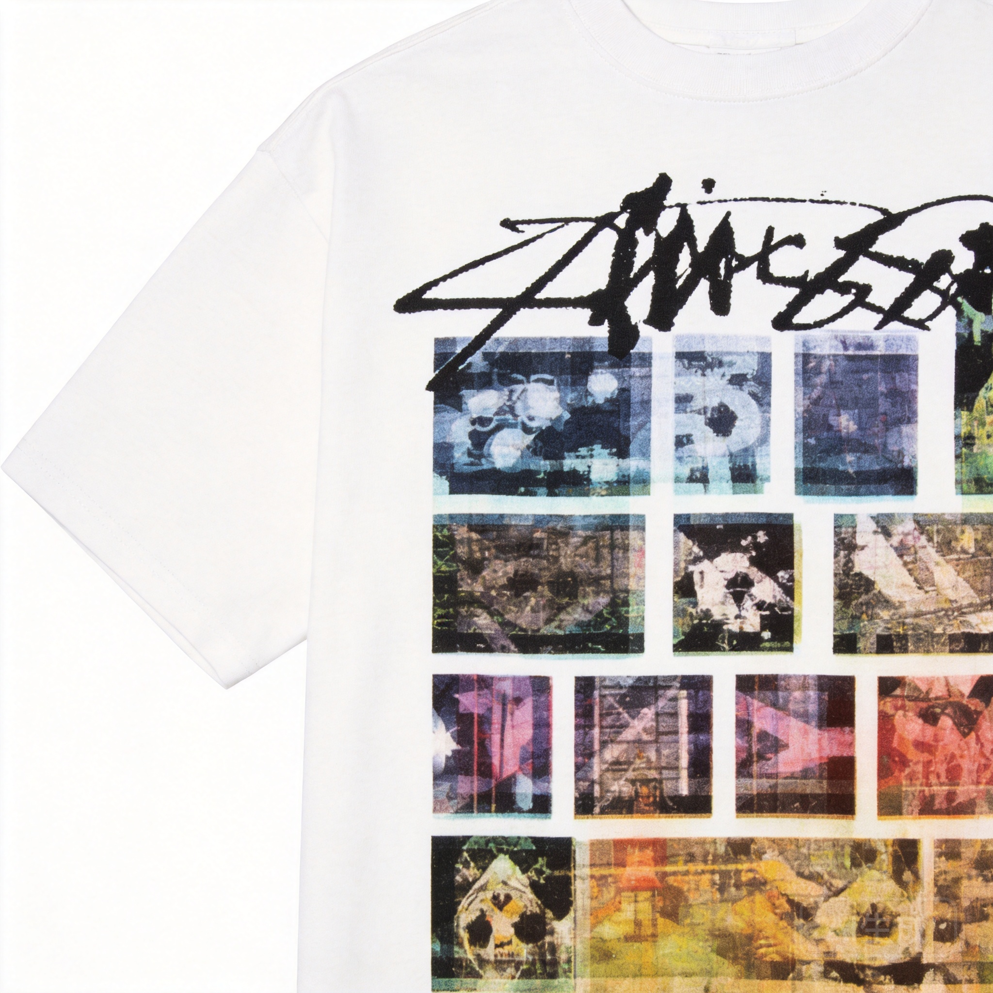Stussy 90s Retro White Tee: Cotton Unisex Streetwear