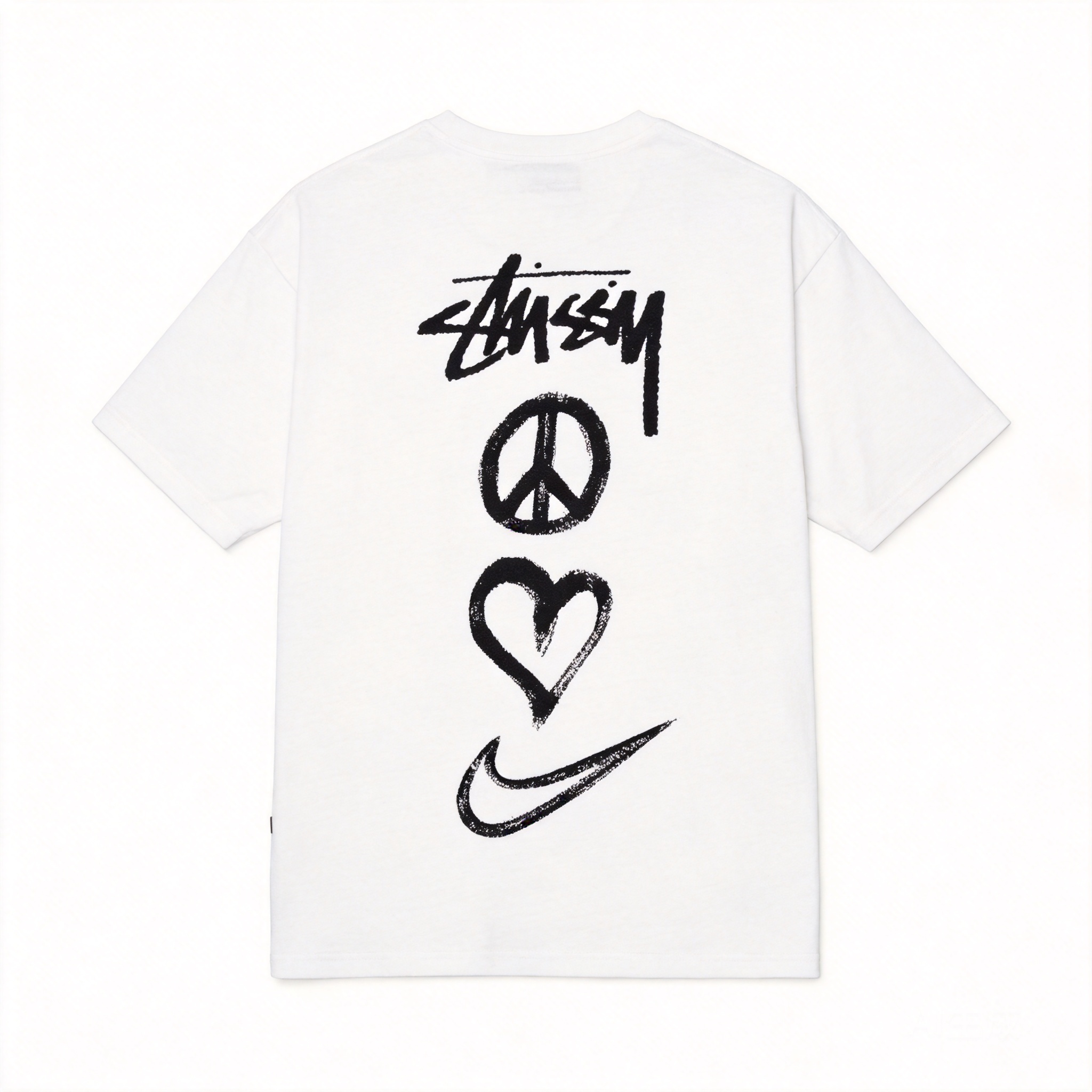 Stussy 90s Vintage Unisex T-shirt: Black & White Logo