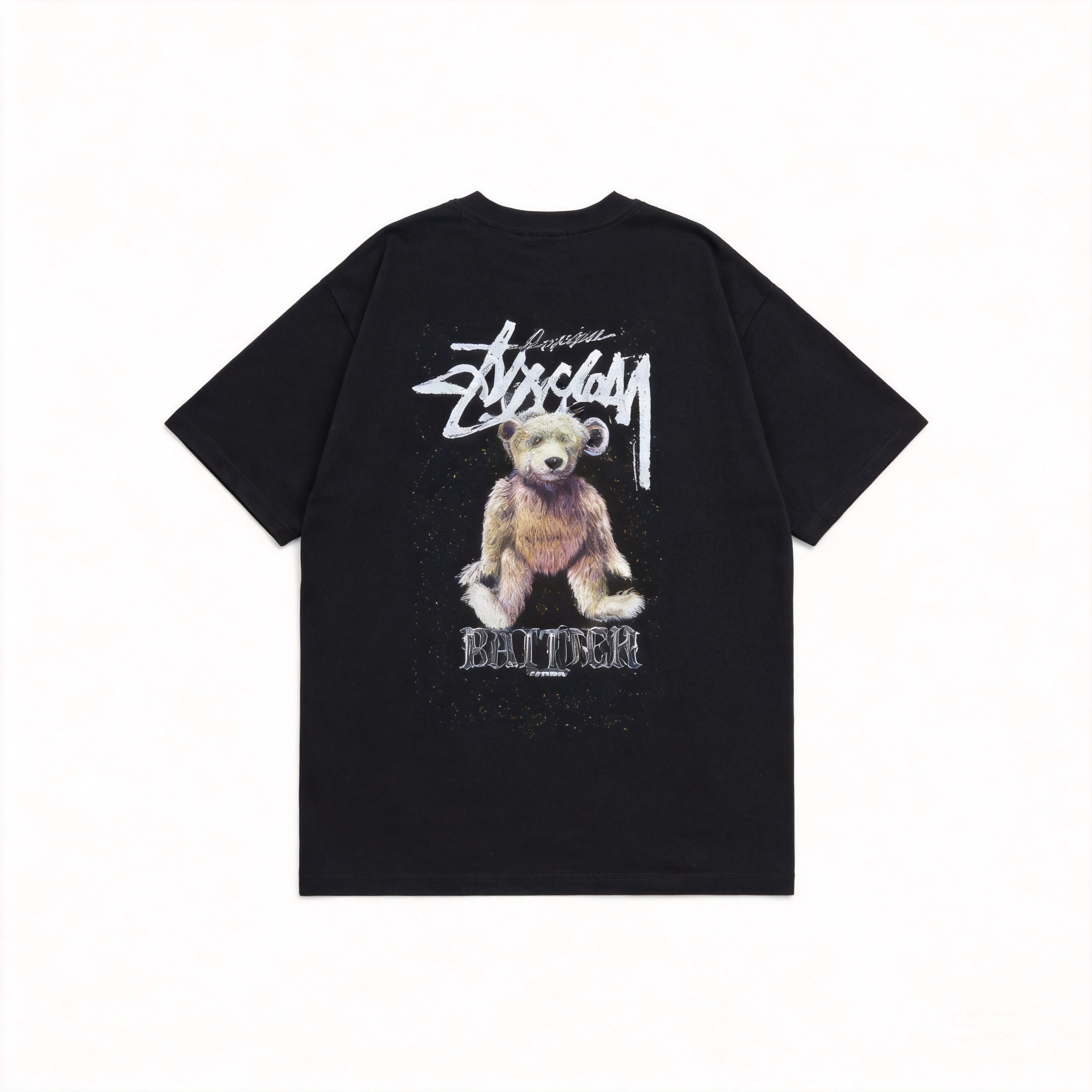 Stussy Black Classic Cotton Unisex T-Shirt | 90s Retro Streetwear