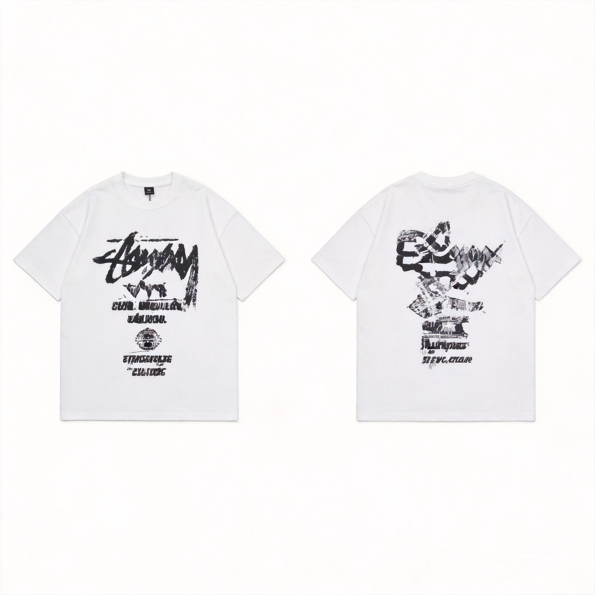 Stussy Black Logo Unisex Streetwear Essentials