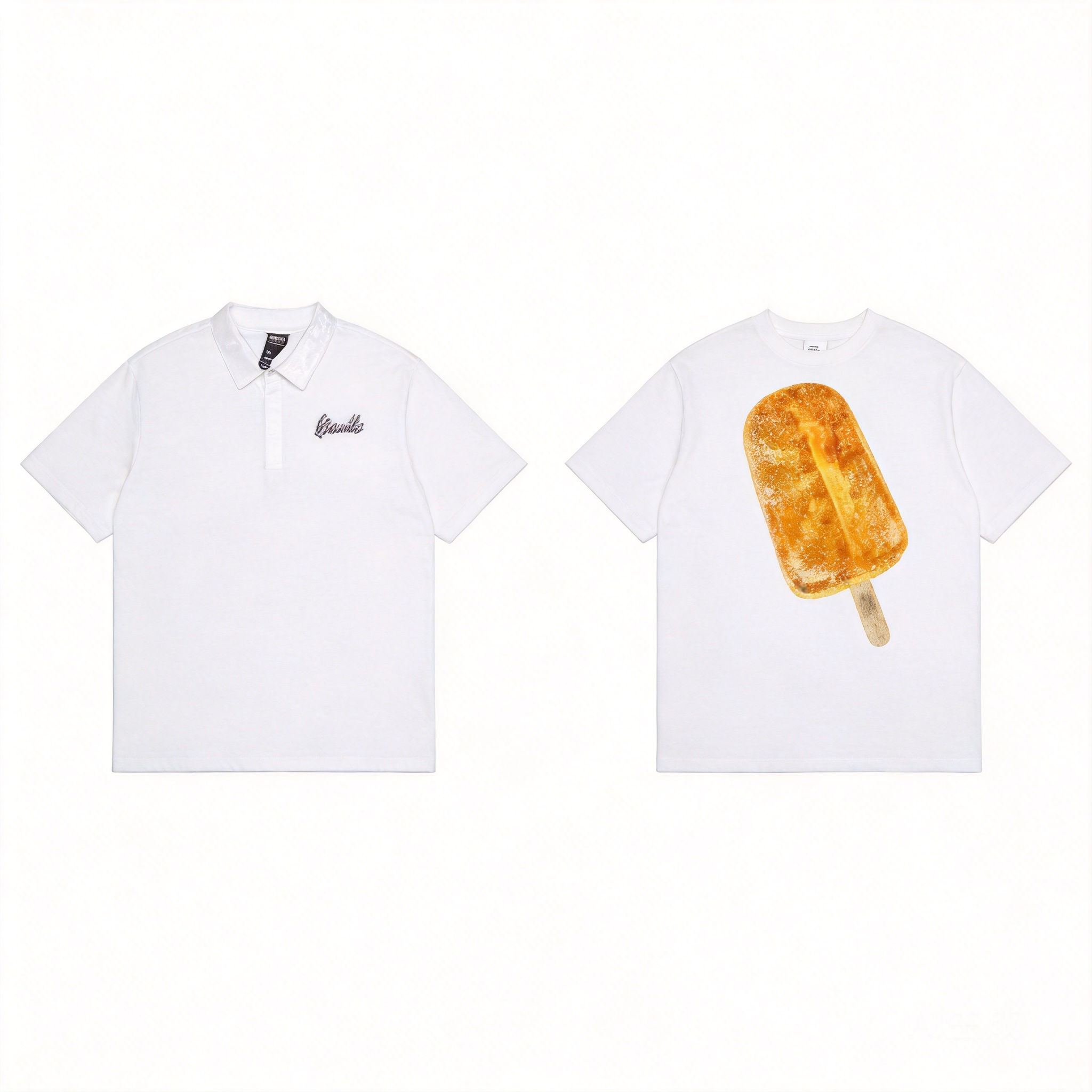 Stussy Black Logo Unisex Streetwear Top