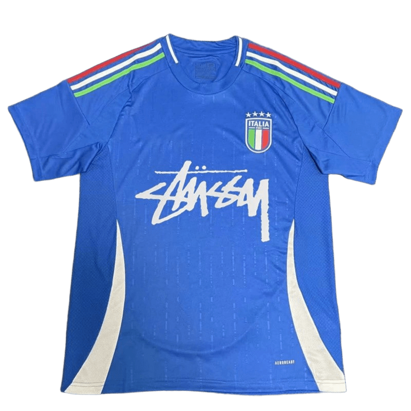 Stussy Blue Football Jersey: Breathable, Quick-Dry, Unisex Streetwear