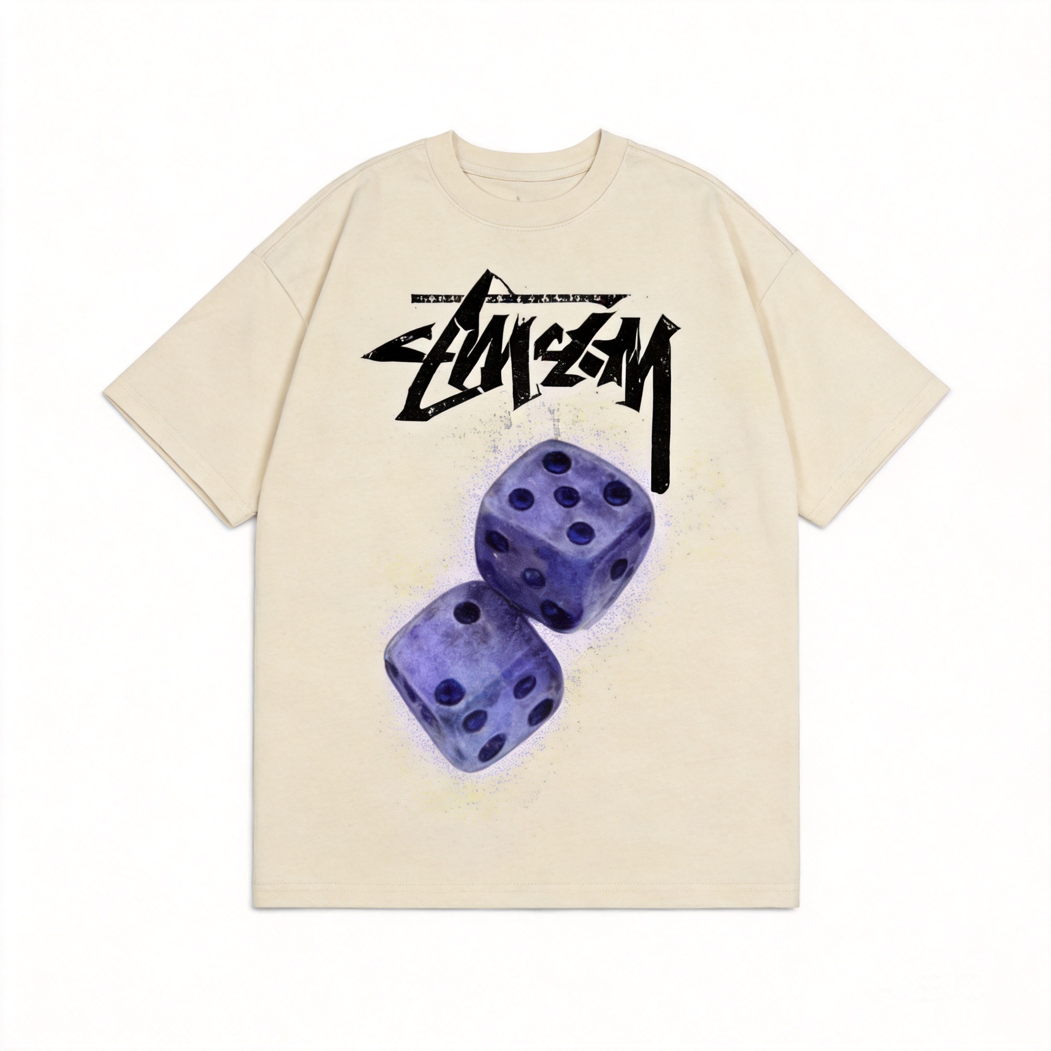 Stussy Classic Beige 90s Retro Unisex Hoodie