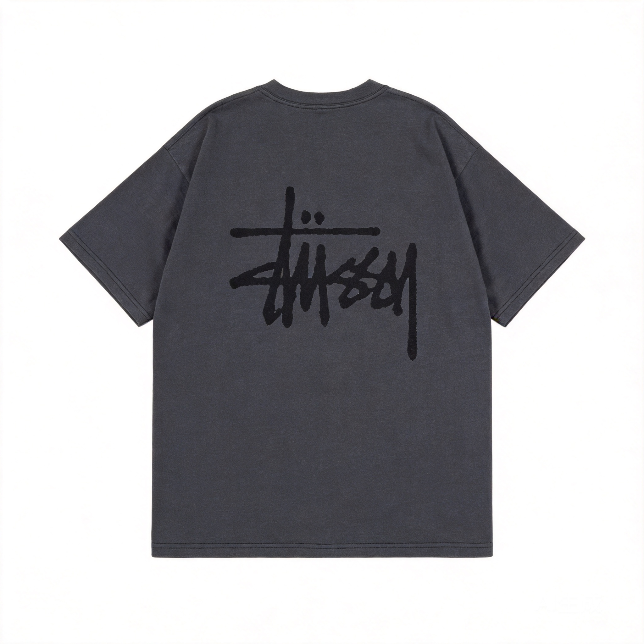 Stussy Classic Black Cotton T-Shirt: Unisex 90s Streetwear