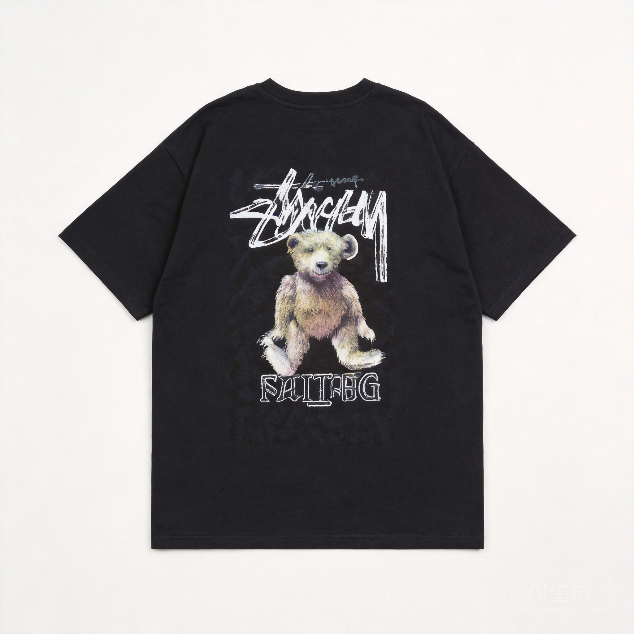 Stussy Classic Black Cotton T-Shirt: Unisex Streetwear Tee