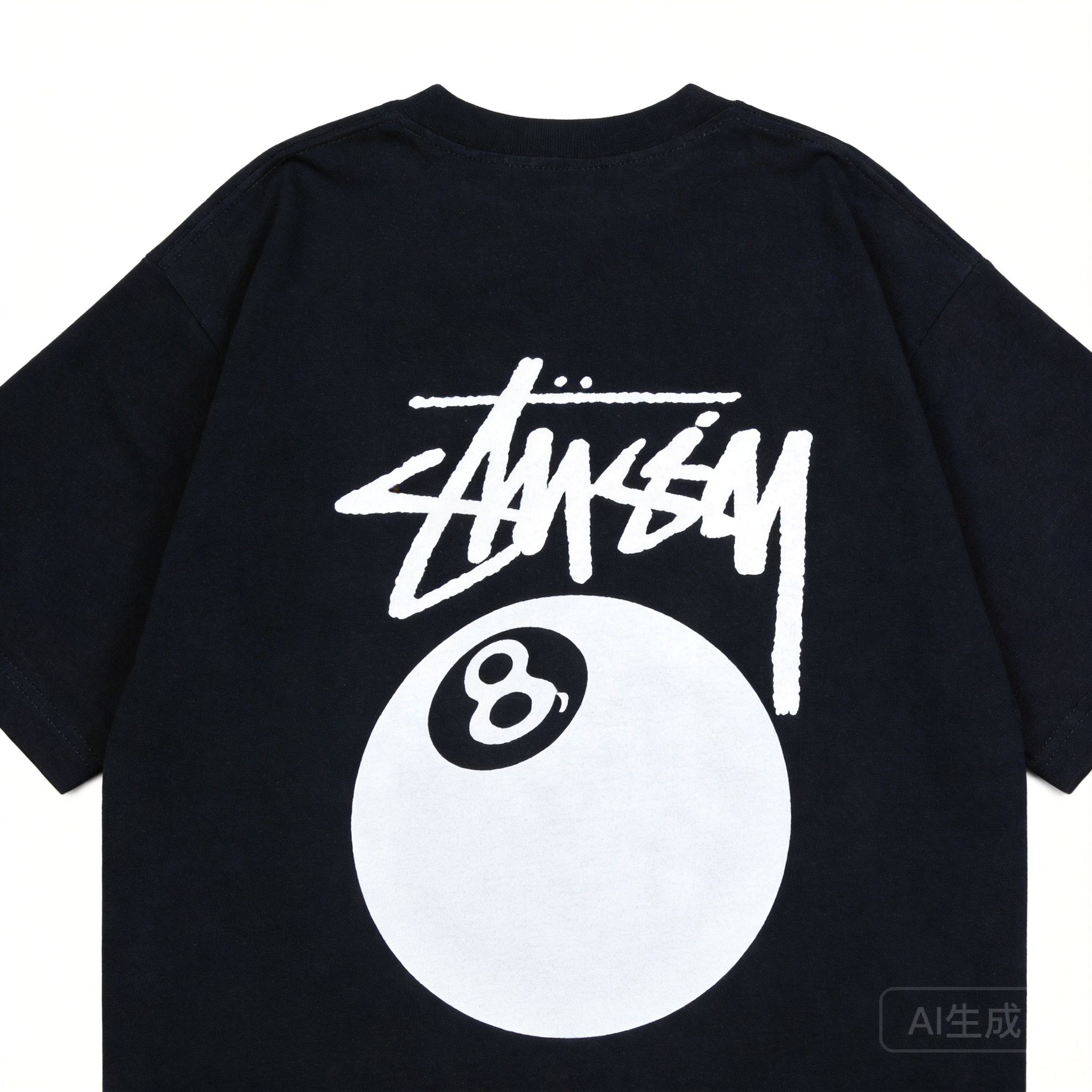 Stussy Classic Black Cotton Unisex T-Shirt | Iconic Logo
