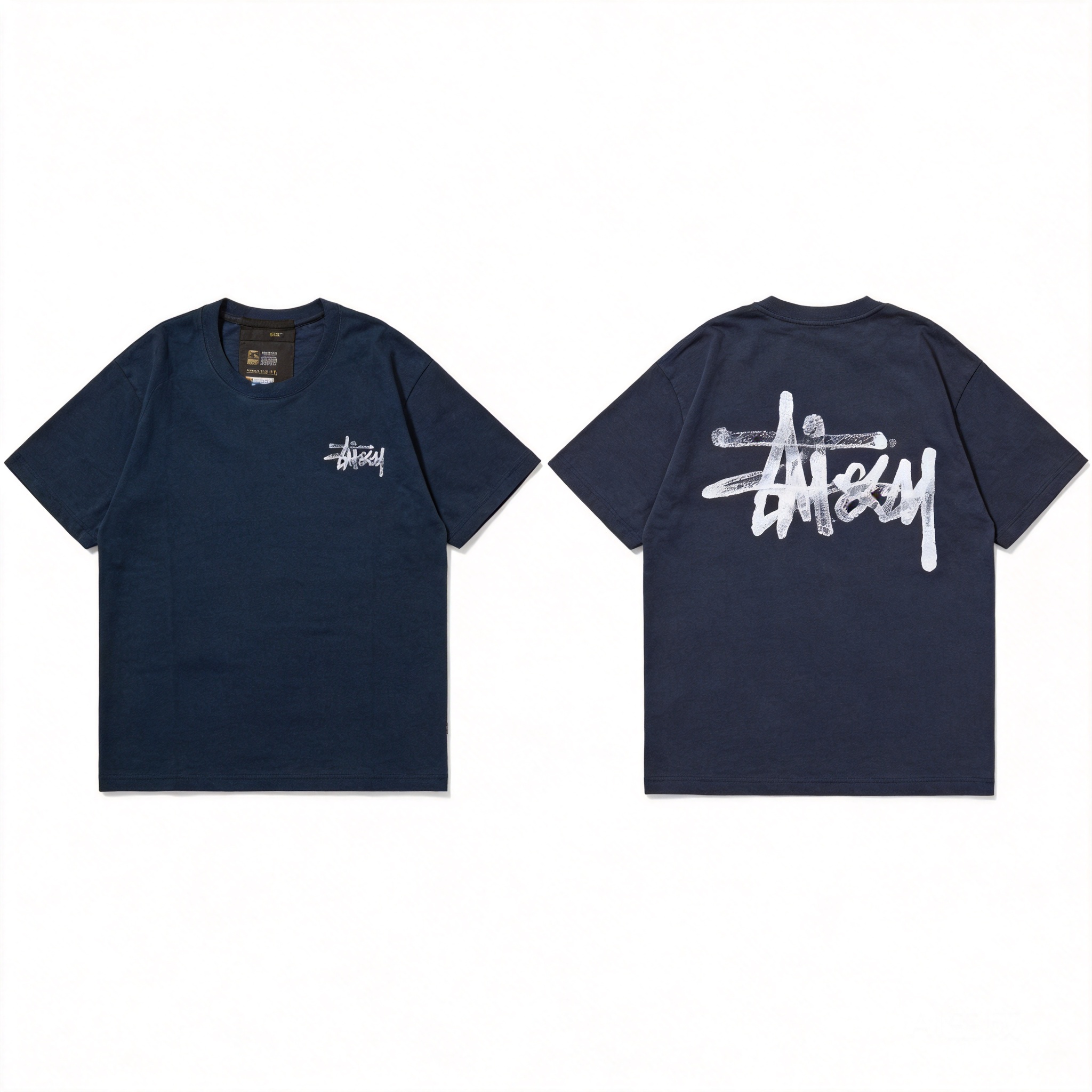 Stussy Classic Black Logo T-Shirt: Unisex Cotton Tee