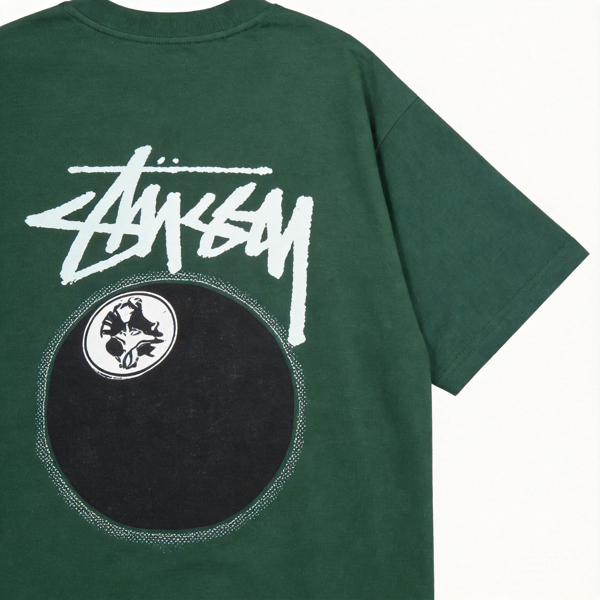 Stussy Classic Black T-Shirt: Unisex 90s Cotton Tee