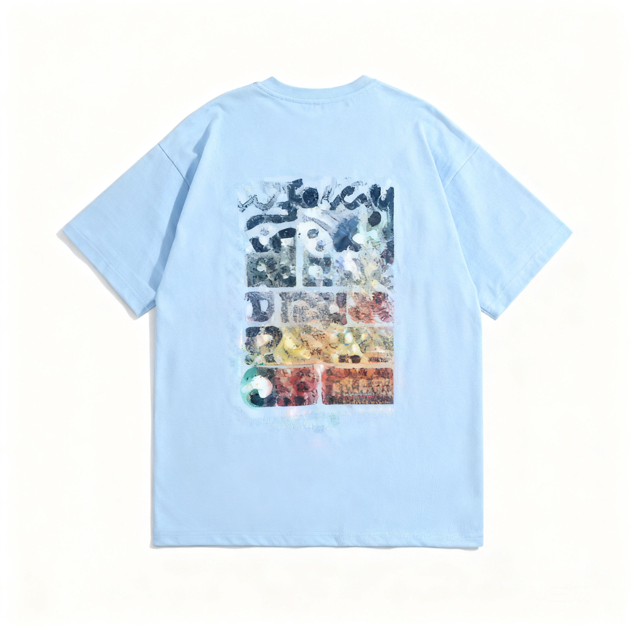 Stussy Classic Blue Cotton Tee: 90s Streetwear, Unisex