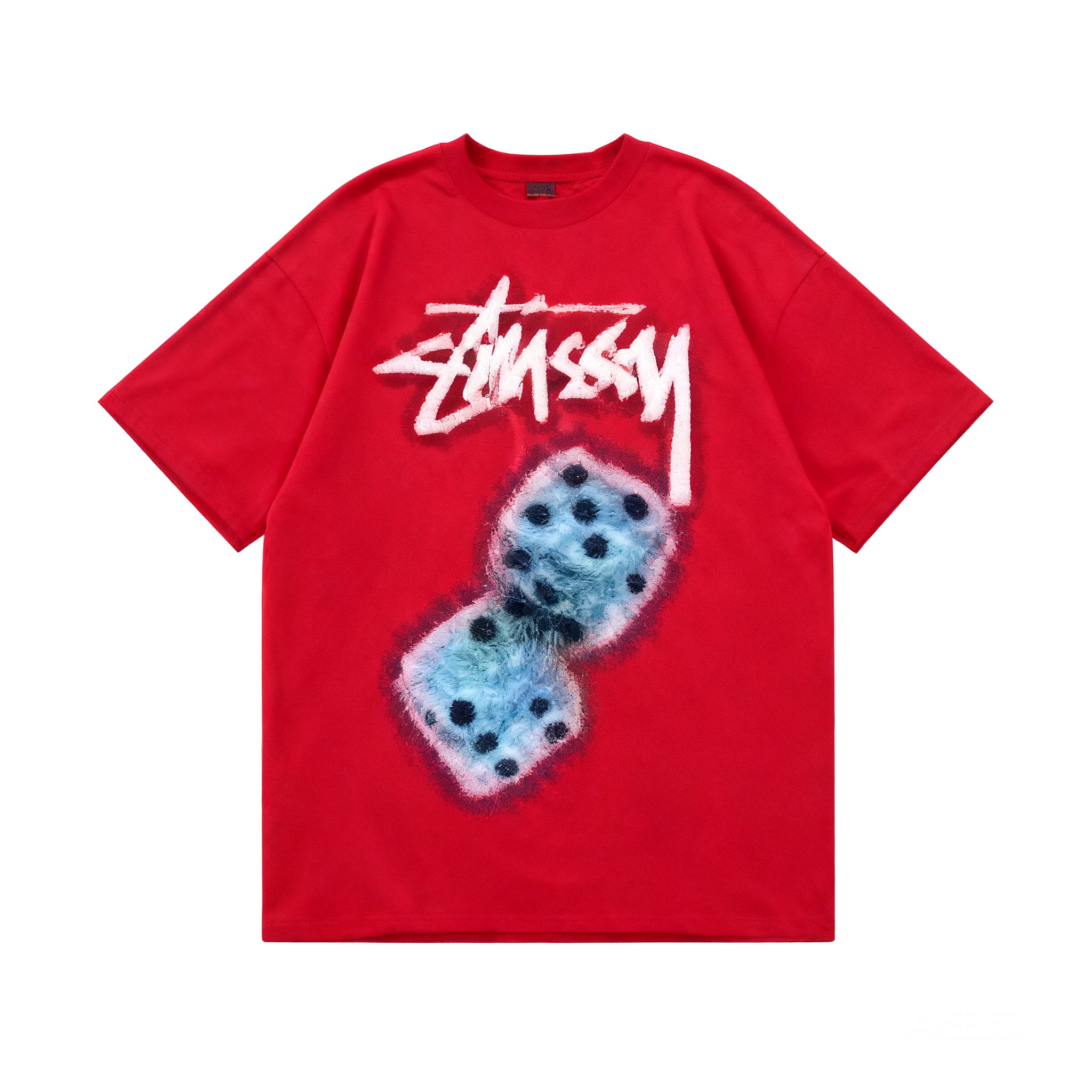 Stussy Classic Red 90s T-Shirt: Unisex Cotton Streetwear