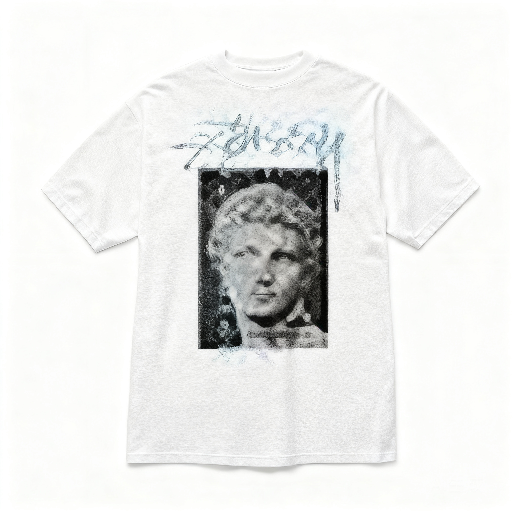 Stussy Classic White Cotton T-Shirt: 90s Retro Streetwear