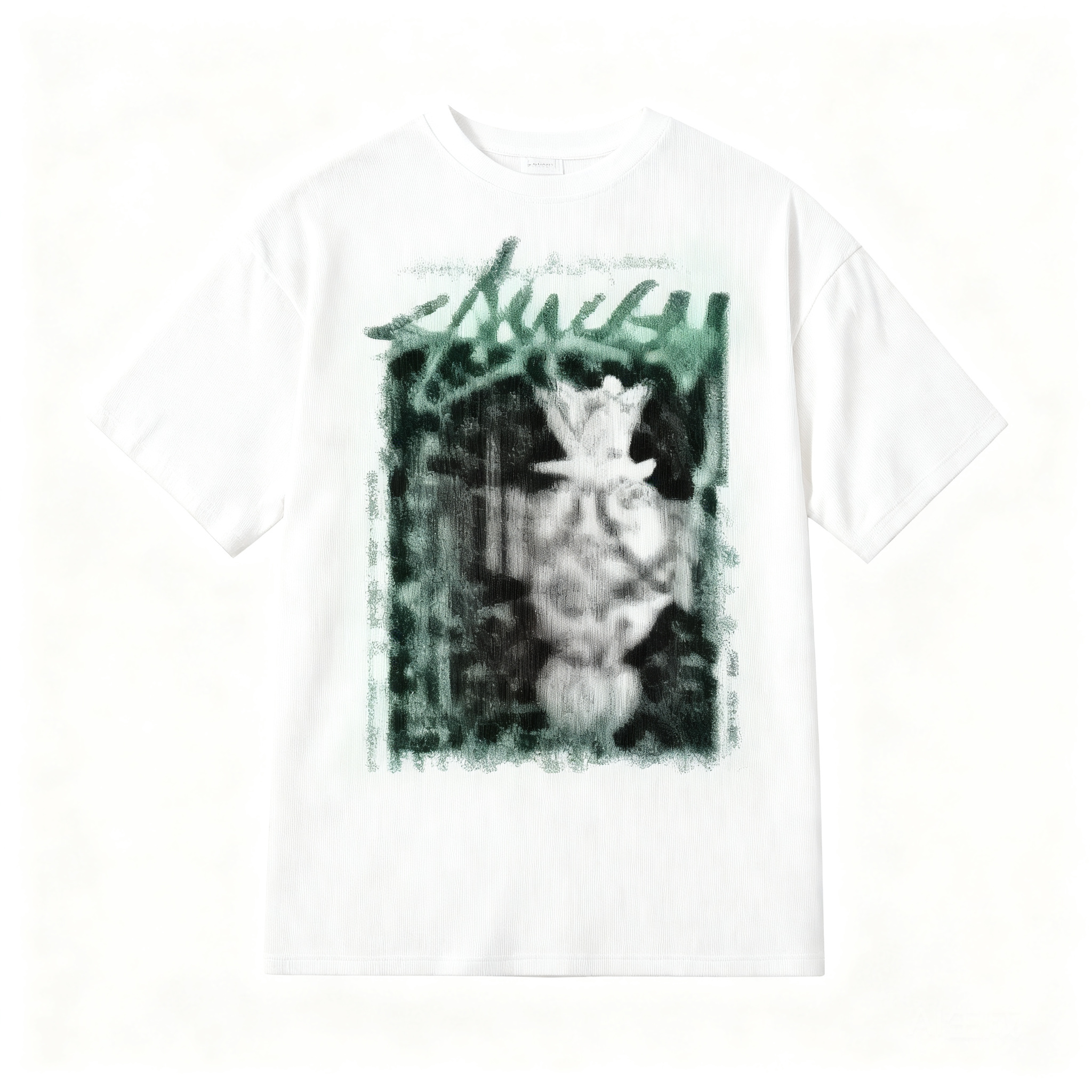 STUSSY Classic White Cotton Tee: Unisex Streetwear Vintage Style