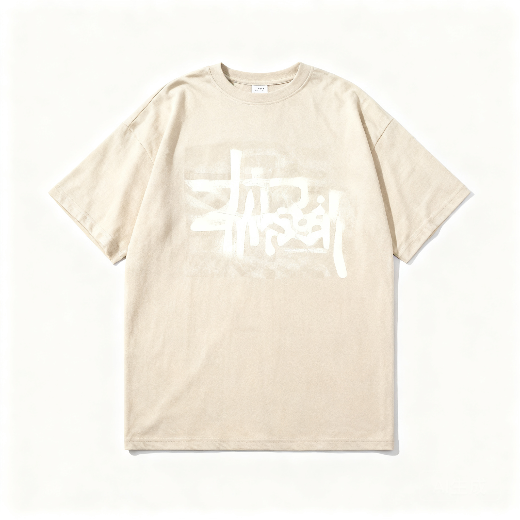 Stussy Cotton Tee: Iconic White Logo Streetwear