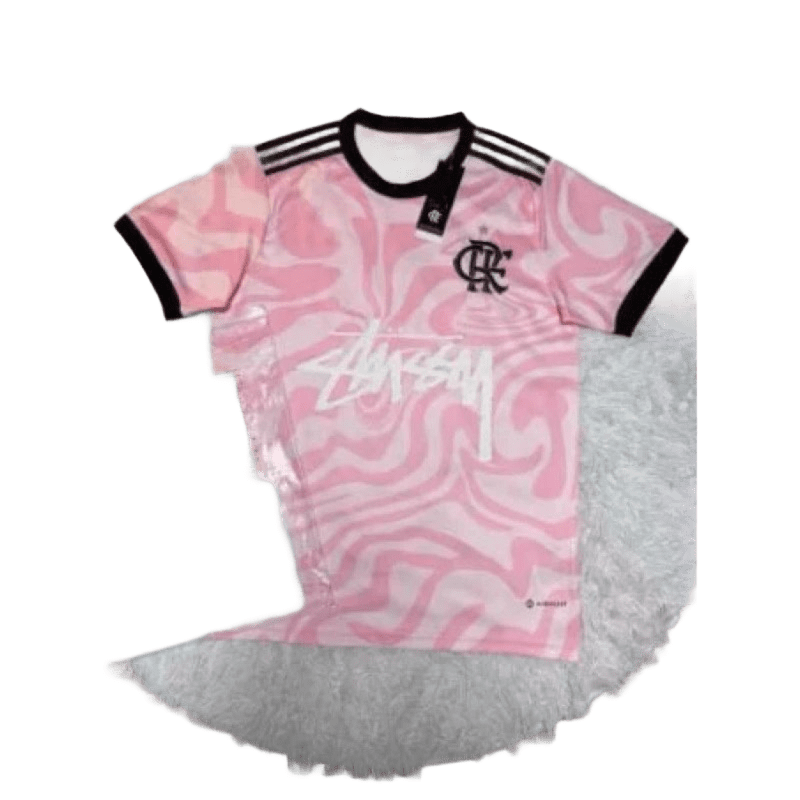Stussy Football Pink Jersey: Unisex Breathable Streetwear