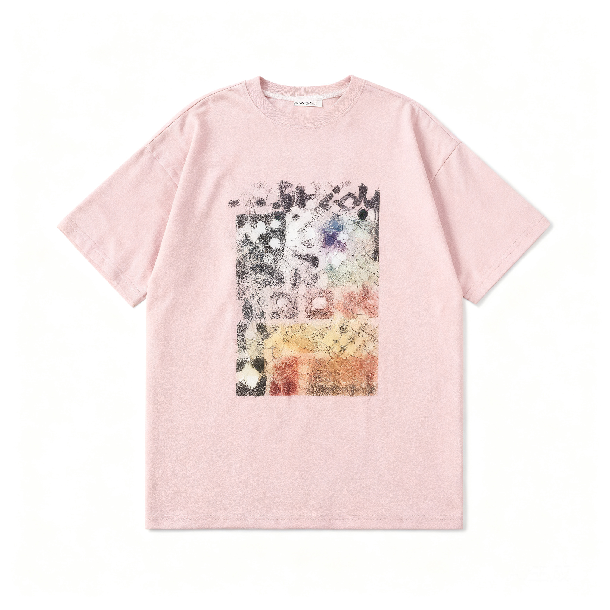 Stussy Pink Cotton Unisex Tee: Streetwear Logo & Graphic