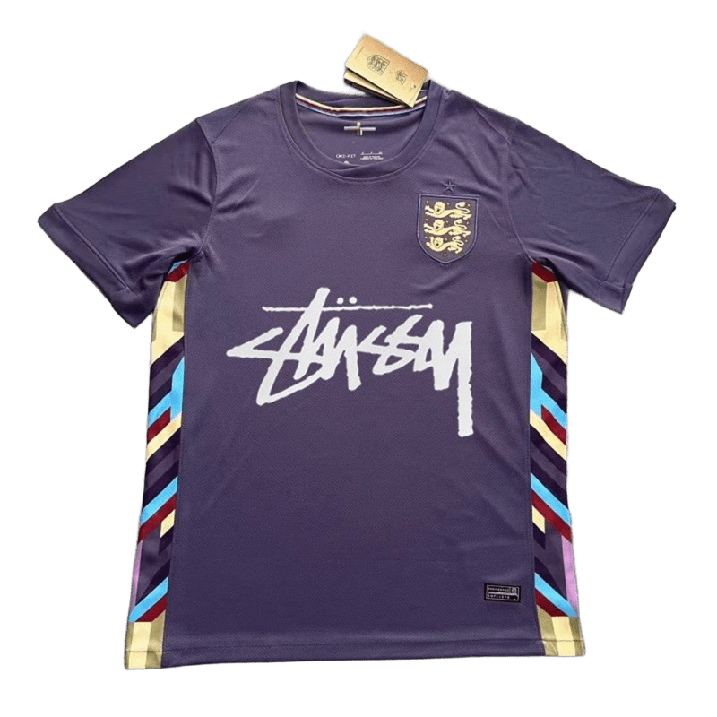 Stussy Purple Football Jersey: Breathable Streetwear