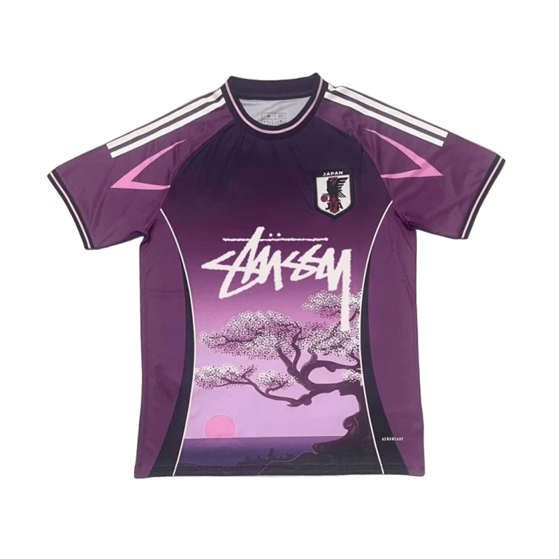 Stussy Purple Football Jersey: Streetwear Style