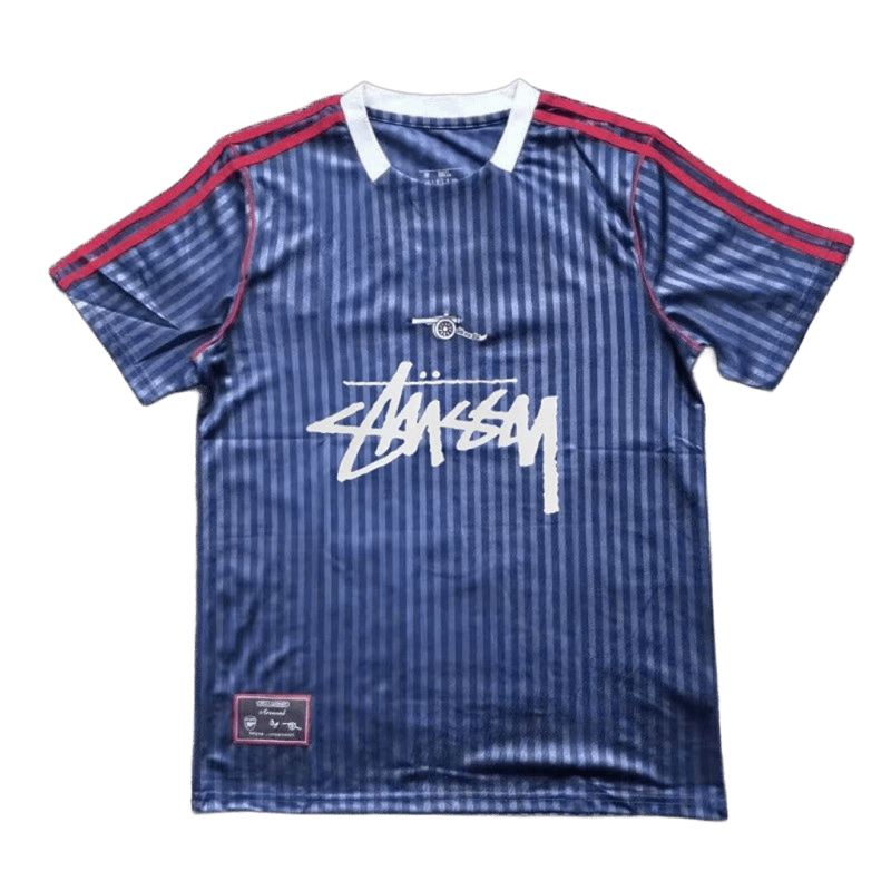 Stussy Soccer Jersey: Deep Blue, Breathable, Unisex Streetwear